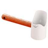 Maxbell Cat Dog Food Spoon Carbon Steel Pet Food Scooper for Puppy and Small Dogs Cats White