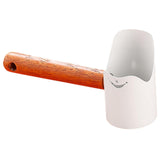 Maxbell Cat Dog Food Spoon Carbon Steel Pet Food Scooper for Puppy and Small Dogs Cats White