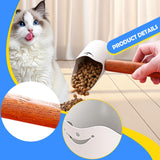 Maxbell Cat Dog Food Spoon Carbon Steel Pet Food Scooper for Puppy and Small Dogs Cats White