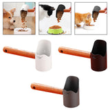Maxbell Cat Dog Food Spoon Carbon Steel Pet Food Scooper for Puppy and Small Dogs Cats White