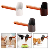 Maxbell Cat Dog Food Spoon Carbon Steel Pet Food Scooper for Puppy and Small Dogs Cats White