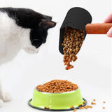 Maxbell Cat Dog Food Spoon Carbon Steel Pet Food Scooper for Puppy and Small Dogs Cats Black