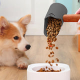 Maxbell Cat Dog Food Spoon Carbon Steel Pet Food Scooper for Puppy and Small Dogs Cats Gray
