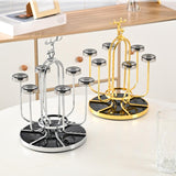Maxbell Coffee Mug Holder Sport Bottle Storage Drying Rack Stand Gold with Elk