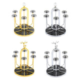 Maxbell Coffee Mug Holder Sport Bottle Storage Drying Rack Stand Gold with Elk