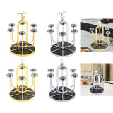 Maxbell Coffee Mug Holder Sport Bottle Storage Drying Rack Stand Gold with Elk