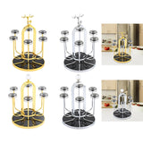 Maxbell Coffee Mug Holder Sport Bottle Storage Drying Rack Stand Gold with Elk