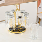 Maxbell Coffee Mug Holder Sport Bottle Storage Drying Rack Stand Gold with Elk
