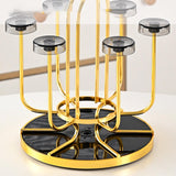 Maxbell Coffee Mug Holder Sport Bottle Storage Drying Rack Stand Gold with Elk