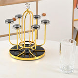 Maxbell Coffee Mug Holder Sport Bottle Storage Drying Rack Stand Gold with Elk