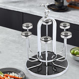 Maxbell Coffee Mug Holder Sport Bottle Storage Drying Rack Stand Silver with Elk