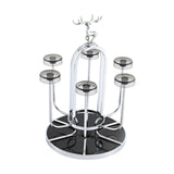 Maxbell Coffee Mug Holder Sport Bottle Storage Drying Rack Stand Silver with Elk