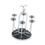 Maxbell Coffee Mug Holder Sport Bottle Storage Drying Rack Stand Silver with Elk