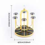 Maxbell Coffee Mug Holder Sport Bottle Storage Drying Rack Stand Gold