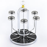 Maxbell Coffee Mug Holder Sport Bottle Storage Drying Rack Stand Silver