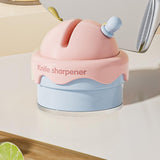 Maxbell Knife Sharpener Comfortable Ergonomic Small Compact Pocket Knives Sharpening Pink