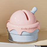 Maxbell Knife Sharpener Comfortable Ergonomic Small Compact Pocket Knives Sharpening Pink