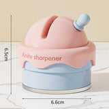 Maxbell Knife Sharpener Comfortable Ergonomic Small Compact Pocket Knives Sharpening Pink