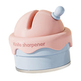 Maxbell Knife Sharpener Comfortable Ergonomic Small Compact Pocket Knives Sharpening Pink