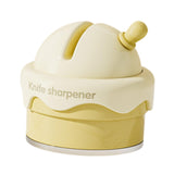 Maxbell Knife Sharpener Comfortable Ergonomic Small Compact Pocket Knives Sharpening Yellow