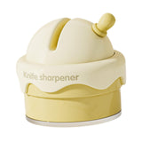 Maxbell Knife Sharpener Comfortable Ergonomic Small Compact Pocket Knives Sharpening Yellow