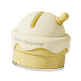 Maxbell Knife Sharpener Comfortable Ergonomic Small Compact Pocket Knives Sharpening Yellow