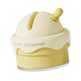 Maxbell Knife Sharpener Comfortable Ergonomic Small Compact Pocket Knives Sharpening Yellow