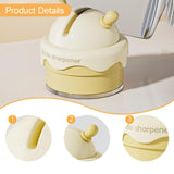 Maxbell Knife Sharpener Comfortable Ergonomic Small Compact Pocket Knives Sharpening Yellow