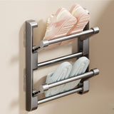 Maxbell Wall Mounted Shoe Rack Foldable Accessories Storage Rack for RV Door Bedroom 30cm