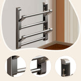 Maxbell Wall Mounted Shoe Rack Foldable Accessories Storage Rack for RV Door Bedroom 30cm