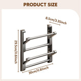 Maxbell Wall Mounted Shoe Rack Foldable Accessories Storage Rack for RV Door Bedroom 30cm