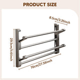 Maxbell Wall Mounted Shoe Rack Foldable Accessories Storage Rack for RV Door Bedroom 70cm