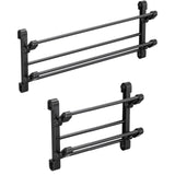 Maxbell Foldable Wall Mounted Shoe Rack Shoe Holder Shelf for Entryway Bathroom Door 30cm