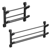 Maxbell Foldable Wall Mounted Shoe Rack Shoe Holder Shelf for Entryway Bathroom Door 30cm