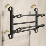 Maxbell Foldable Wall Mounted Shoe Rack Shoe Holder Shelf for Entryway Bathroom Door 30cm