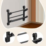 Maxbell Foldable Wall Mounted Shoe Rack Shoe Holder Shelf for Entryway Bathroom Door 30cm