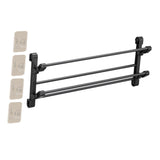 Maxbell Foldable Wall Mounted Shoe Rack Shoe Holder Shelf for Entryway Bathroom Door 65cm