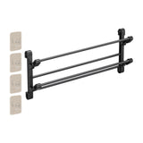 Maxbell Foldable Wall Mounted Shoe Rack Shoe Holder Shelf for Entryway Bathroom Door 65cm