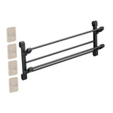 Maxbell Foldable Wall Mounted Shoe Rack Shoe Holder Shelf for Entryway Bathroom Door 65cm