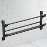 Maxbell Foldable Wall Mounted Shoe Rack Shoe Holder Shelf for Entryway Bathroom Door 65cm