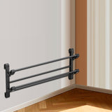 Maxbell Foldable Wall Mounted Shoe Rack Shoe Holder Shelf for Entryway Bathroom Door 65cm