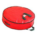 Maxbell Christmas Wreath Storage Bag with Zipper Handles Round Xmas for Home   S