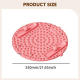 Maxbell Foot Massage Mat Thickened Portable Standing Pad for Home Gym Workout Office Pink