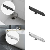 Maxbell Rectangular Floor Drain Tile Insert Cover Portable Fast Drainage for Kitchen Black