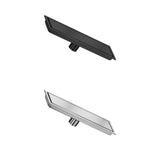 Maxbell Rectangular Floor Drain Tile Insert Cover Portable Fast Drainage for Kitchen Black