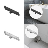 Maxbell Rectangular Floor Drain Tile Insert Cover Portable Fast Drainage for Kitchen Black
