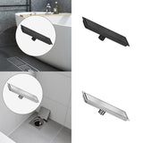 Maxbell Rectangular Floor Drain Tile Insert Cover Portable Fast Drainage for Kitchen Black