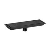 Maxbell Rectangular Floor Drain Tile Insert Cover Portable Fast Drainage for Kitchen Black