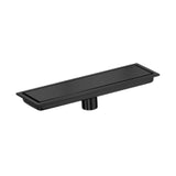 Maxbell Rectangular Floor Drain Tile Insert Cover Portable Fast Drainage for Kitchen Black