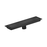 Maxbell Rectangular Floor Drain Tile Insert Cover Portable Fast Drainage for Kitchen Black